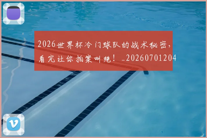 2026世界杯冷门球队的战术秘密，看完让你拍案叫绝！_20260701204736